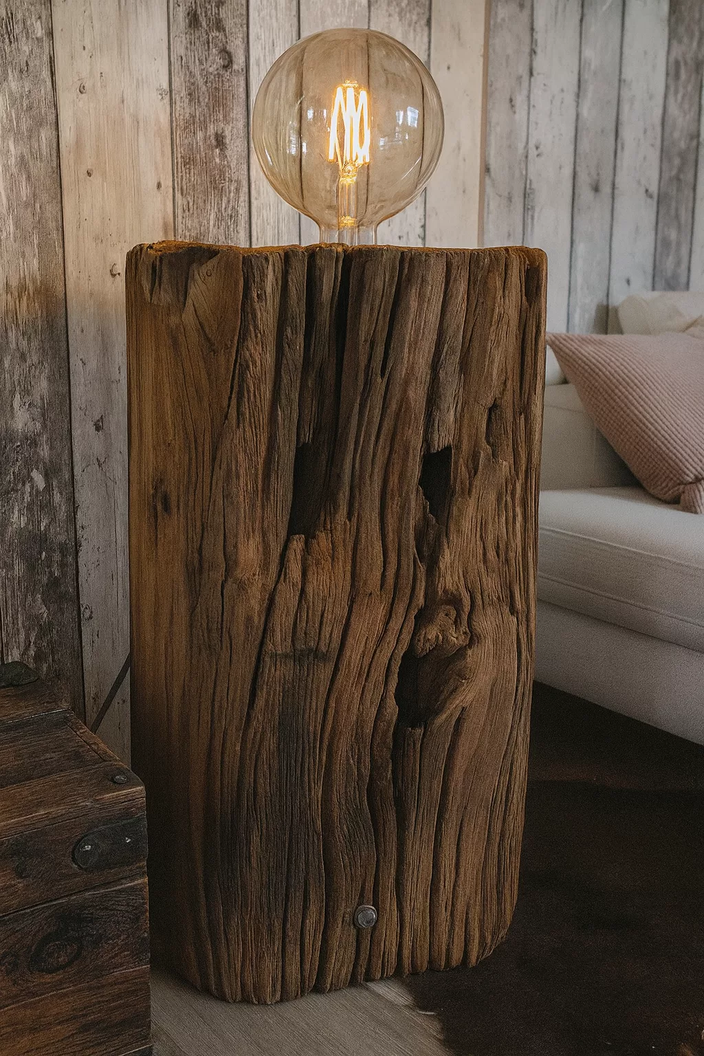 Lampe Bois Brut – Image 3