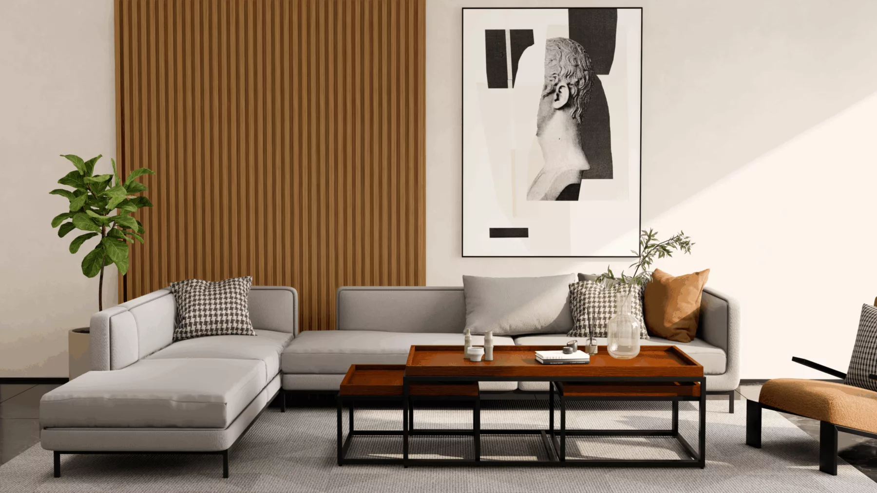 Set de trois Tables Basses Modulaire – Image 2