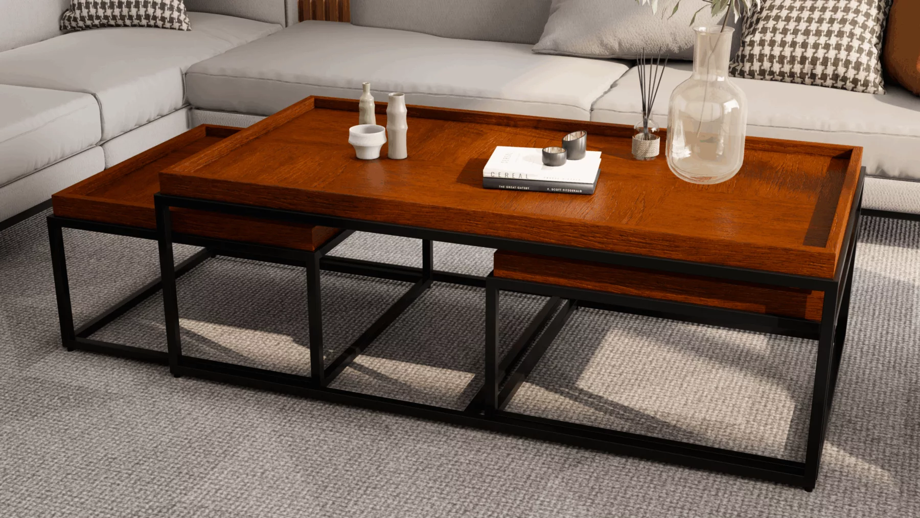 Set de trois Tables Basses Modulaire – Image 4