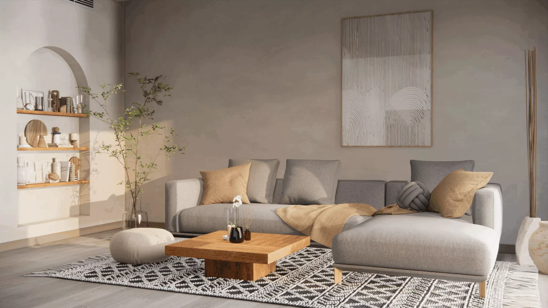 Table basse en bois de palmier 01 – Image 2