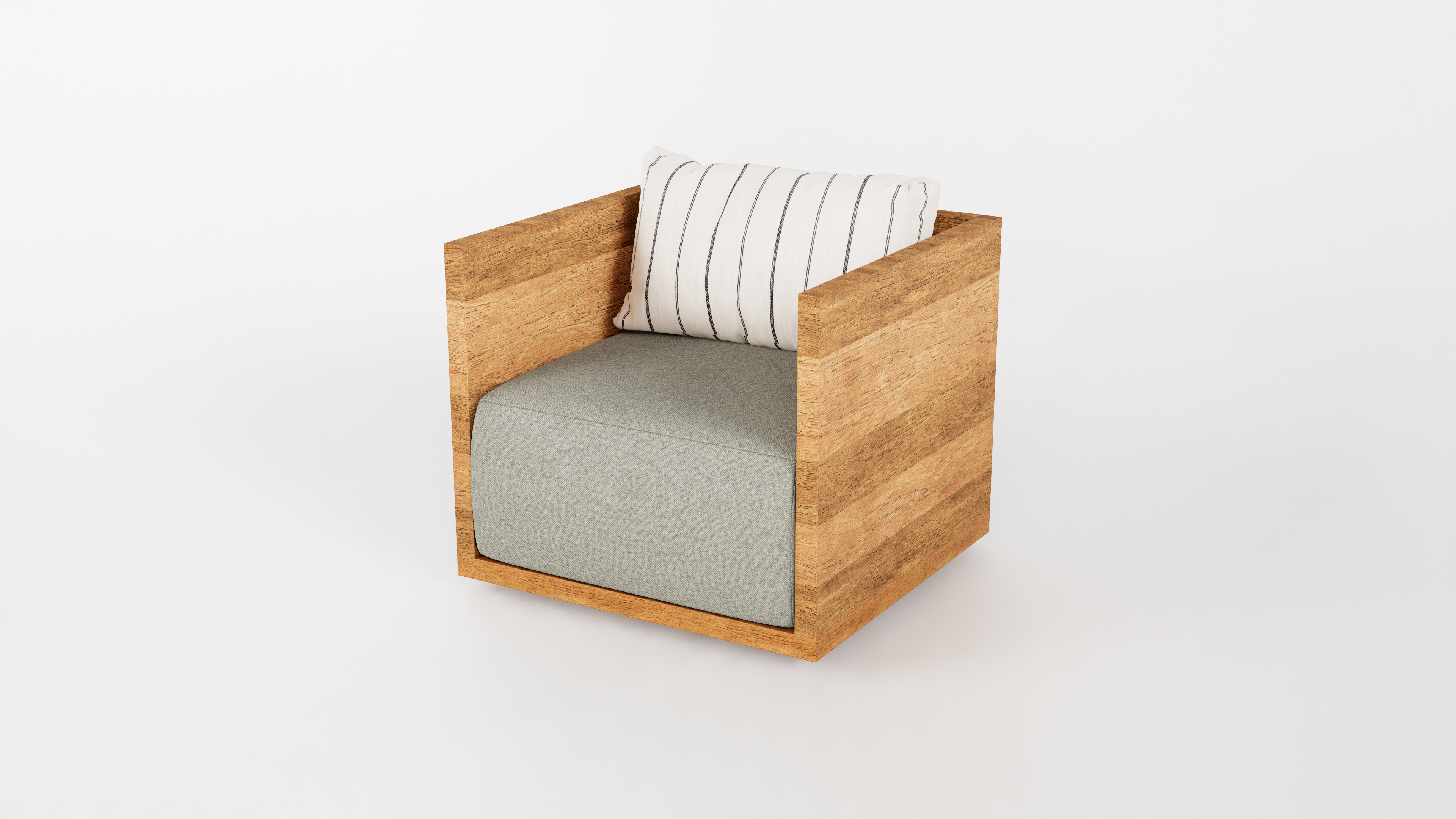 Fauteuil en bois de palmier en Tunisie