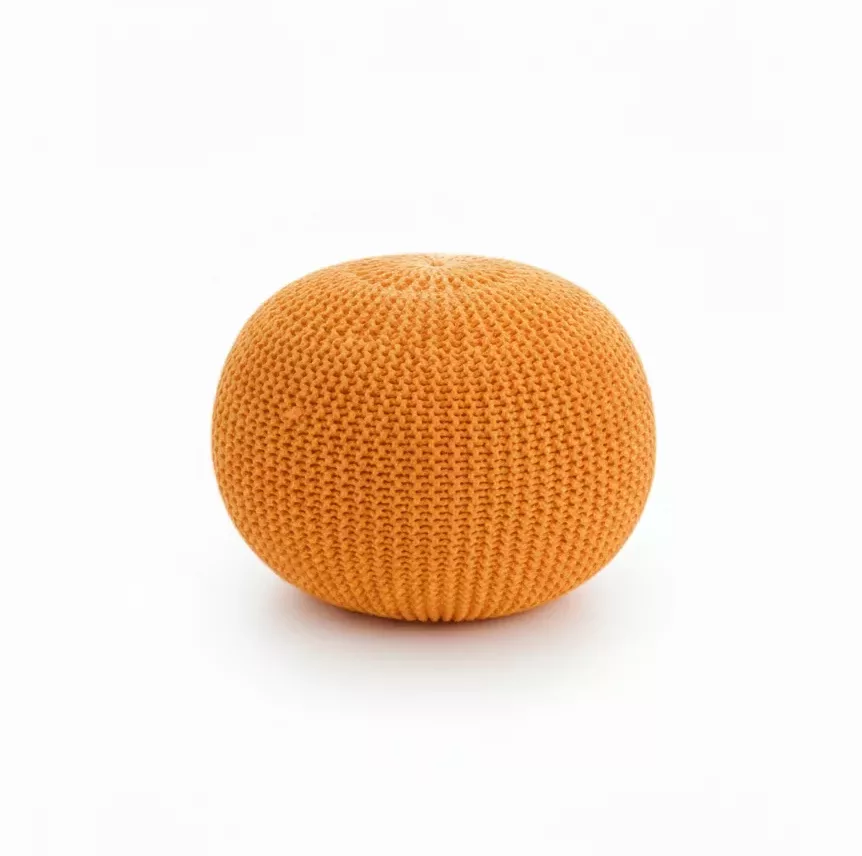 Pouf "Éclat Mandarine"
