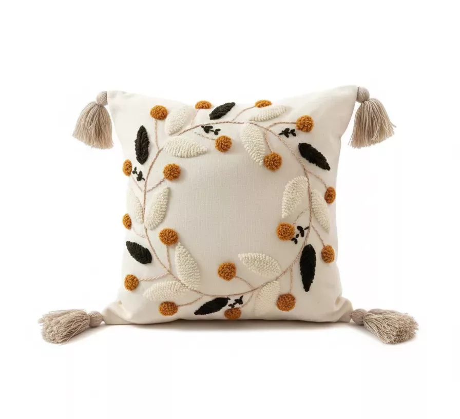 Coussin "COURONNE D’AUTOMNE"