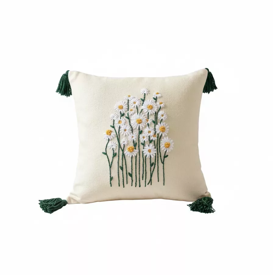 Coussin "Marguerites des Champs"