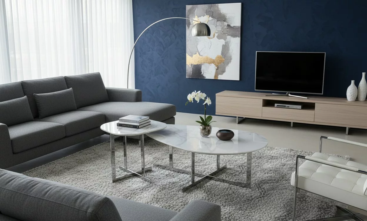 Lot de 2 tables basses gigognes – Image 2