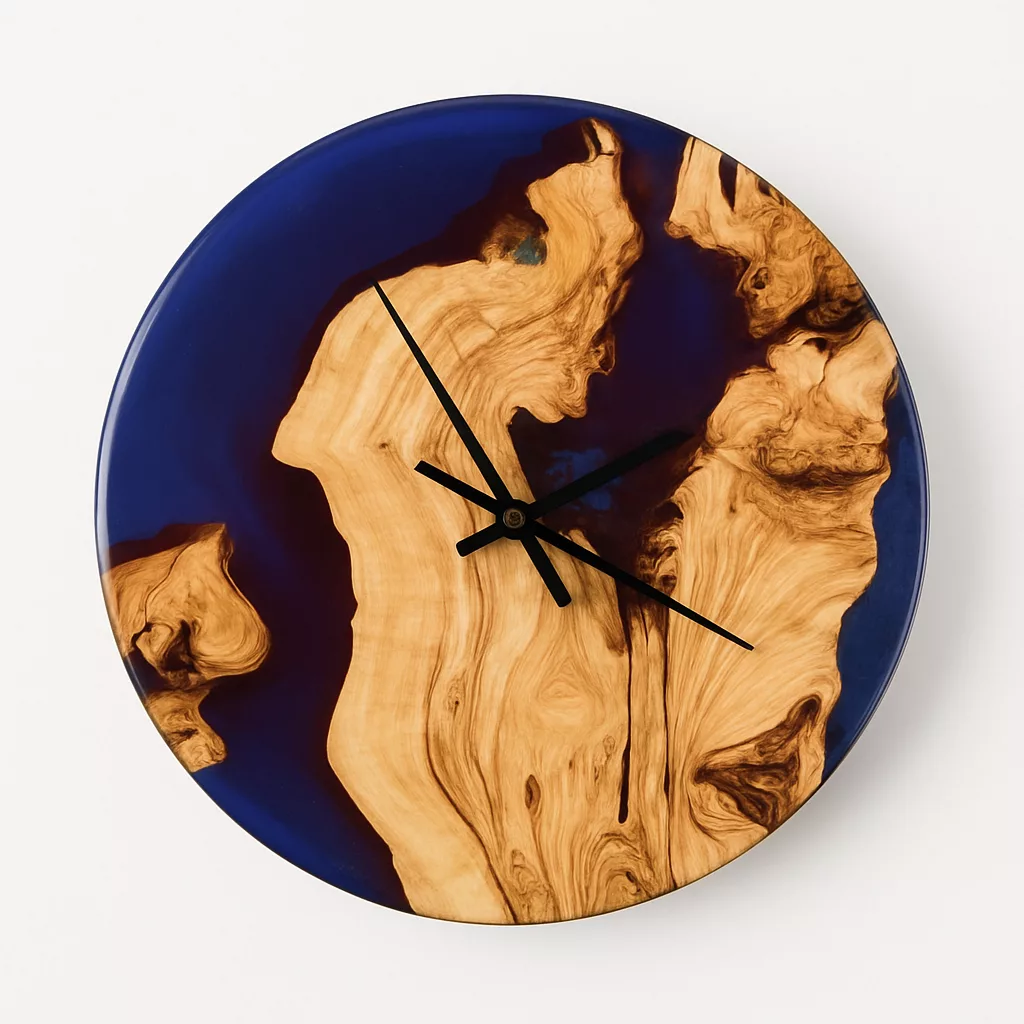 Horloge Murale Design en Bois et Résine – Image 13