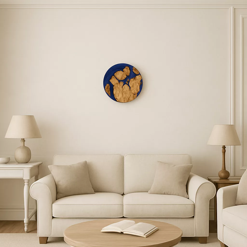 Horloge Murale Design en Bois et Résine – Image 14