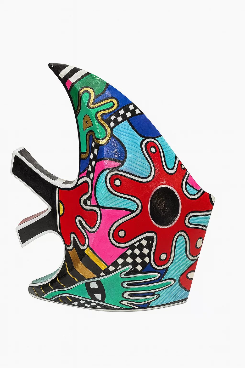 Sculpture poisson design pop-art
