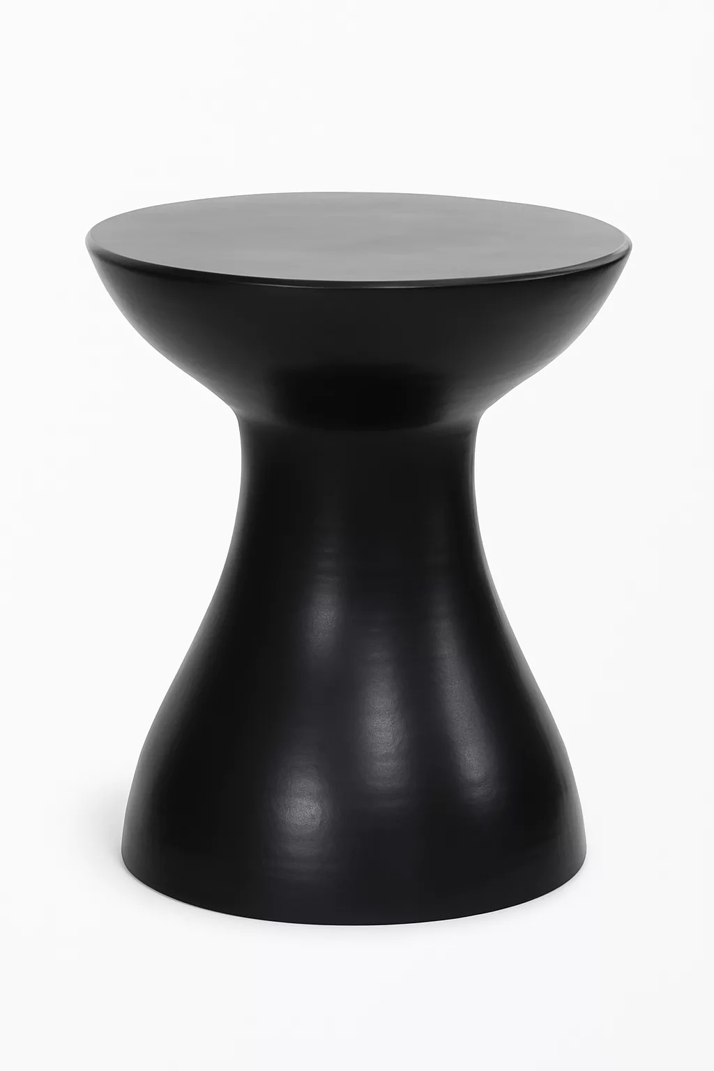 Table d’appoint noire – Design moderne en sablier