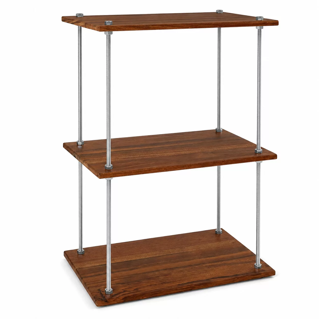 Étagère 3 niveaux bois et métal – style moderne