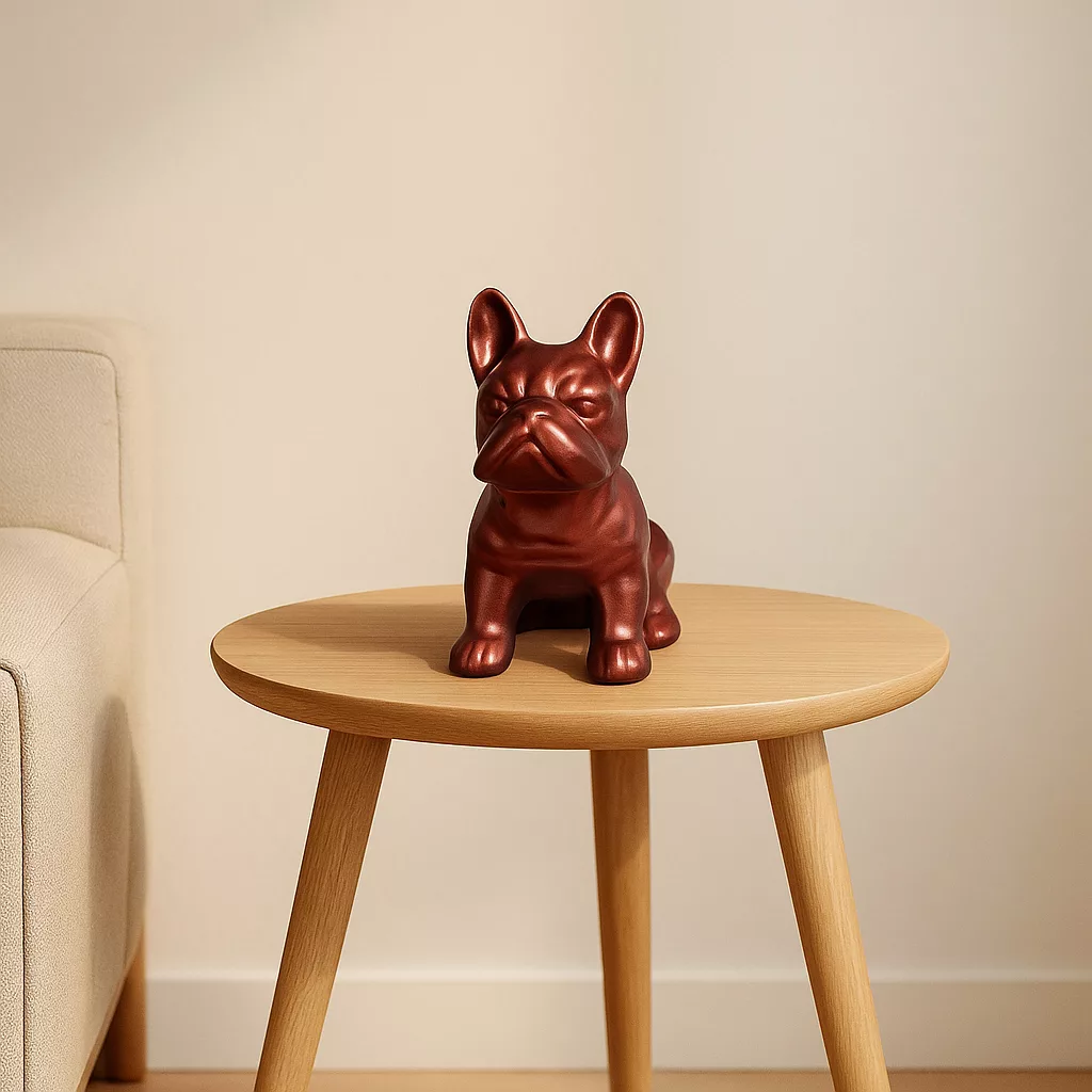 Statuette Bulldog décorative – couleur uni – Image 3