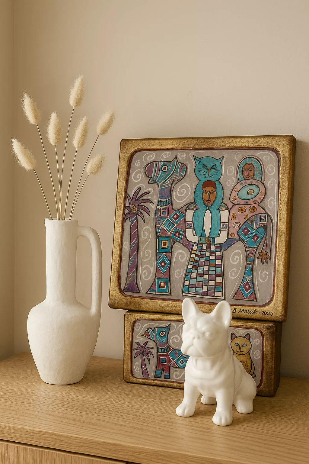 Statuette Bulldog décorative – couleur uni – Image 10