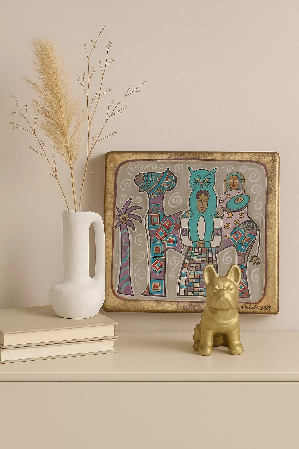 Statuette Bulldog décorative – couleur uni – Image 7