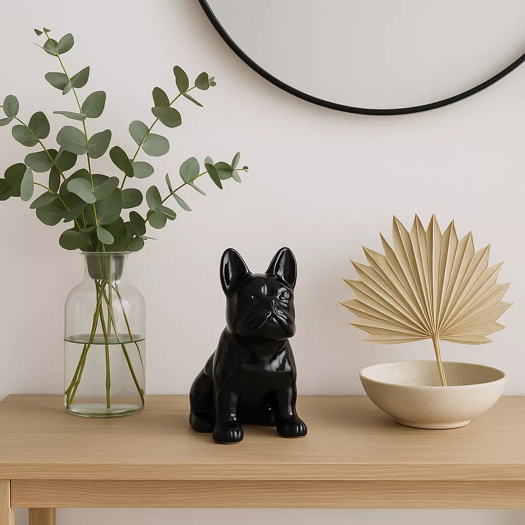 Statuette Bulldog décorative – couleur uni – Image 5
