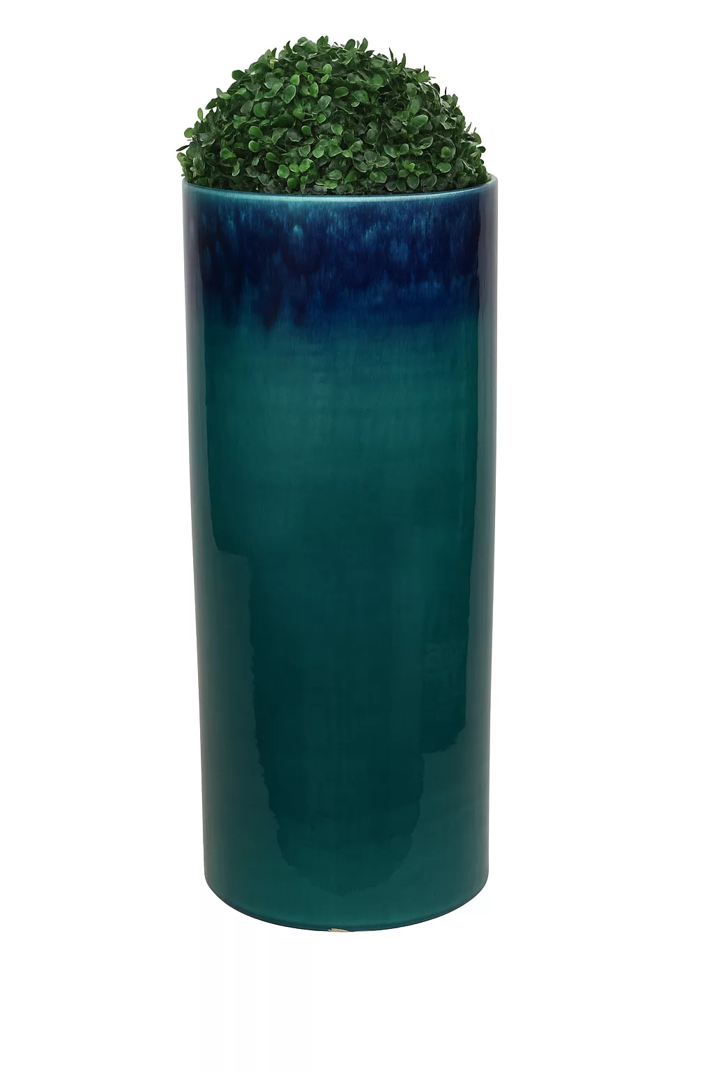 Vase en céramique bleu H 70 cm