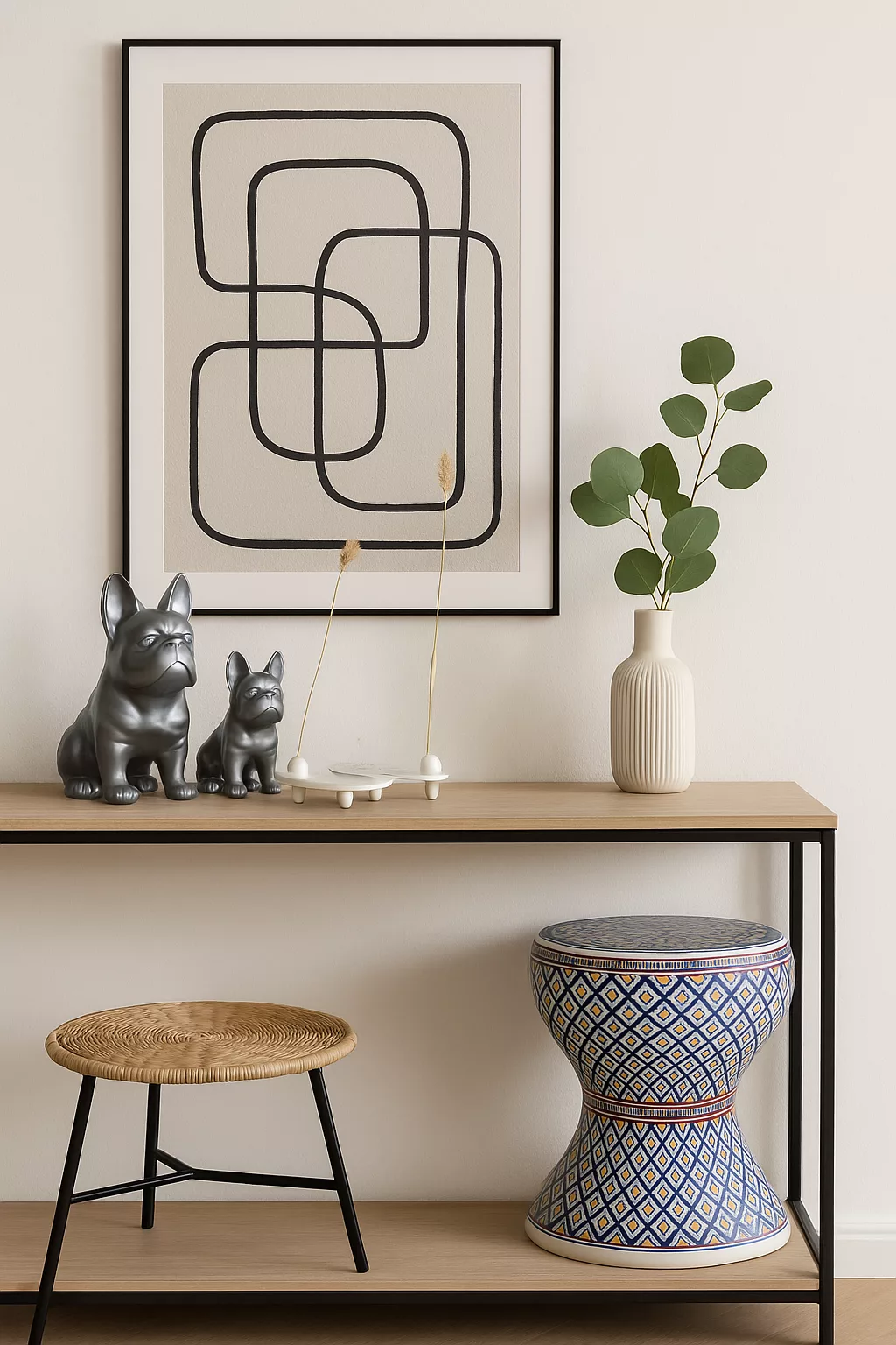 Duo Statuettes Bulldog décoratives – Image 2