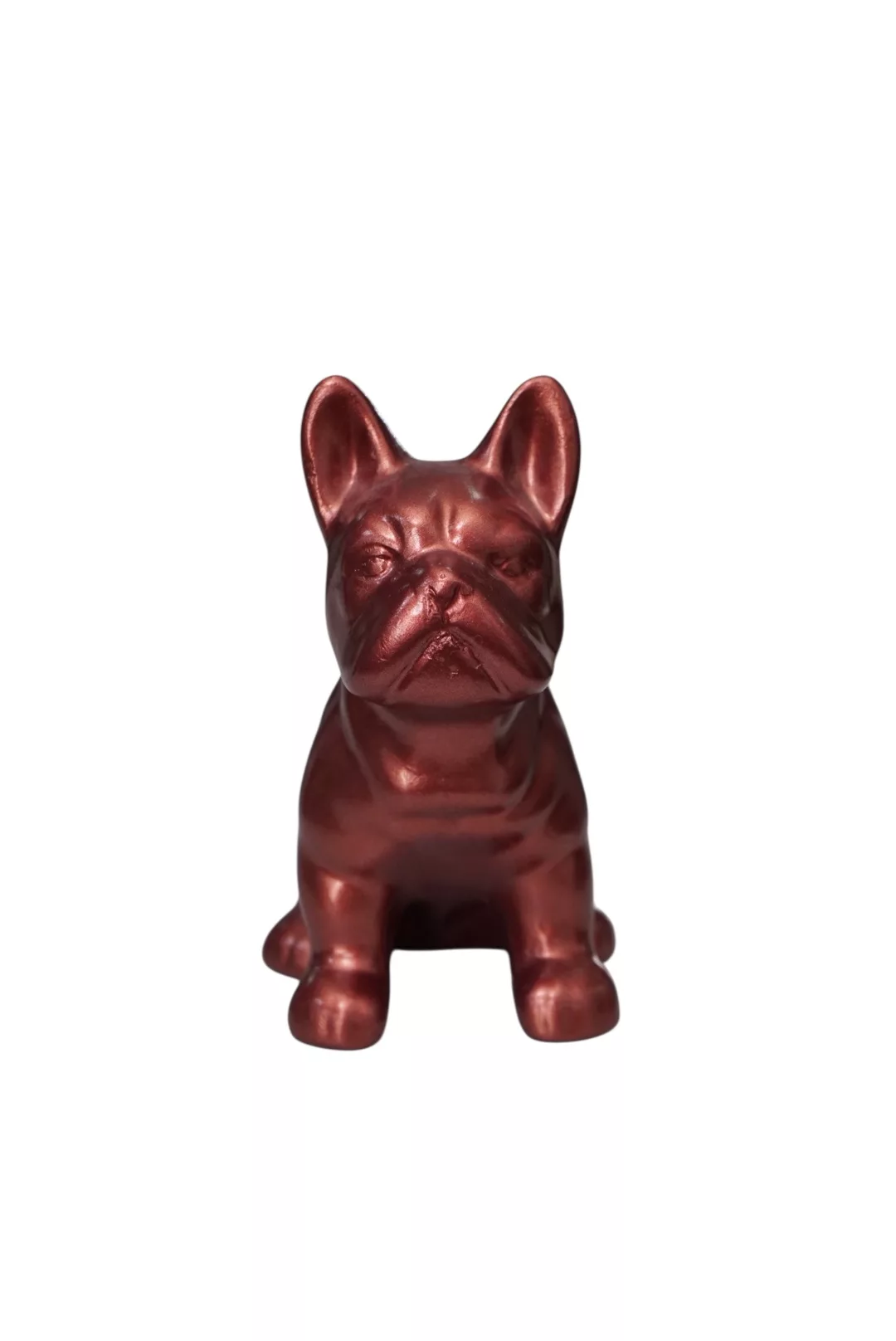 Mini Statuette Bulldog décorative – couleur uni
