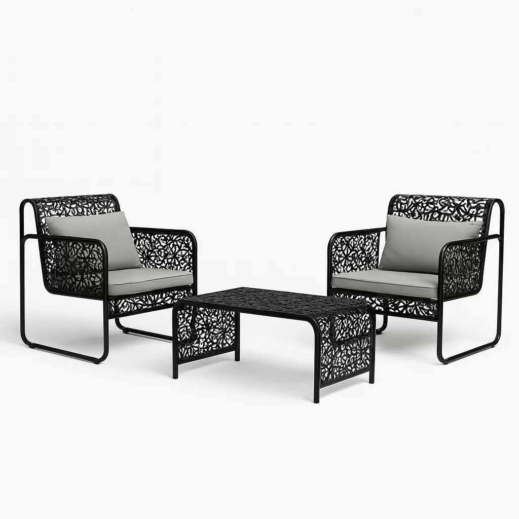 Salon Zéphyr Urbain - L'élégance métallique au souffle léger