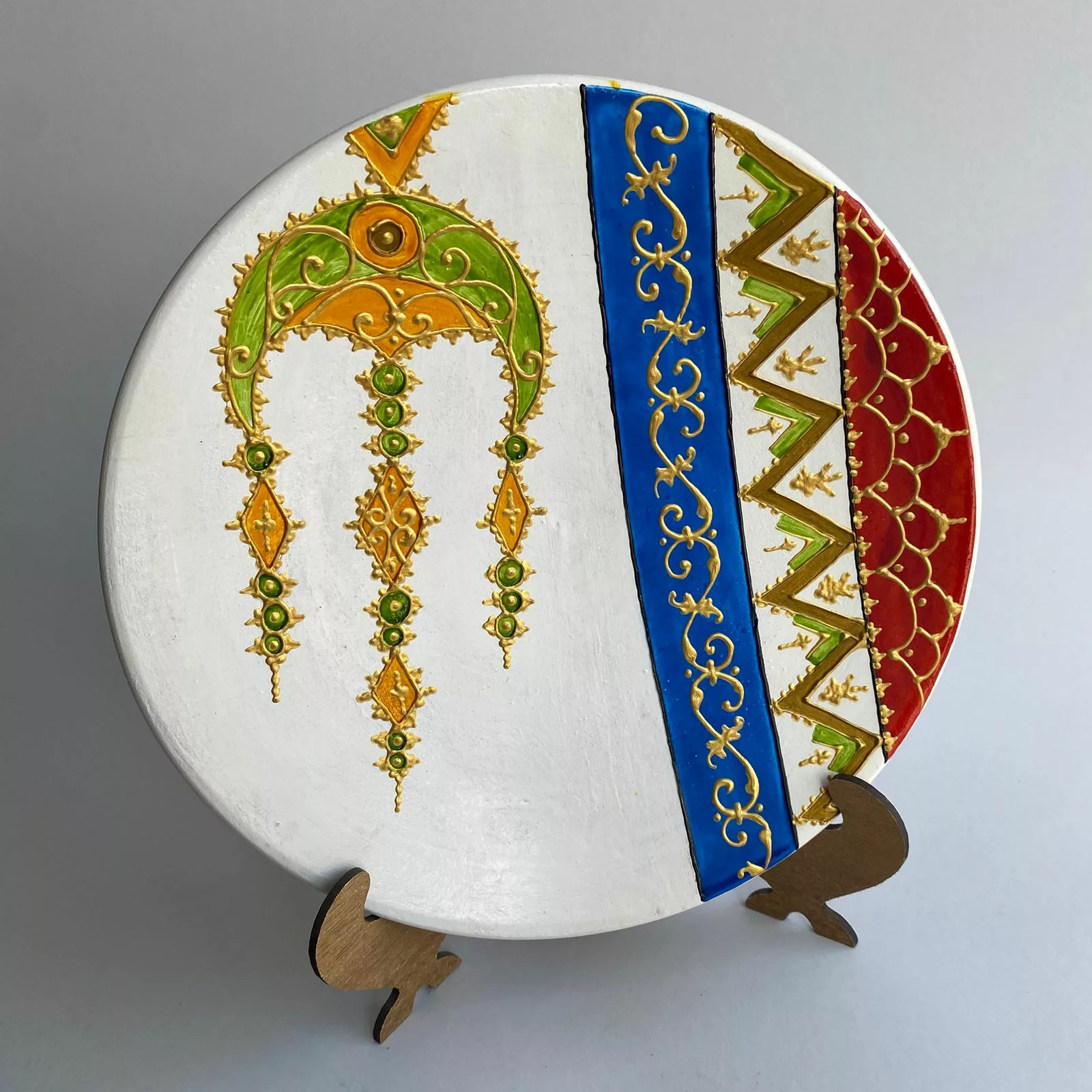 Set de 3 Assiettes Décoratives Artisanales – Image 5