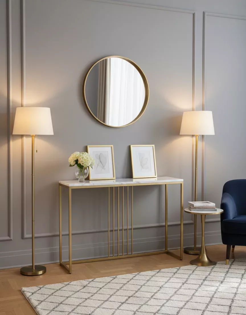 Ensemble Console et Miroir "L'Éclat Parisien" – Image 2