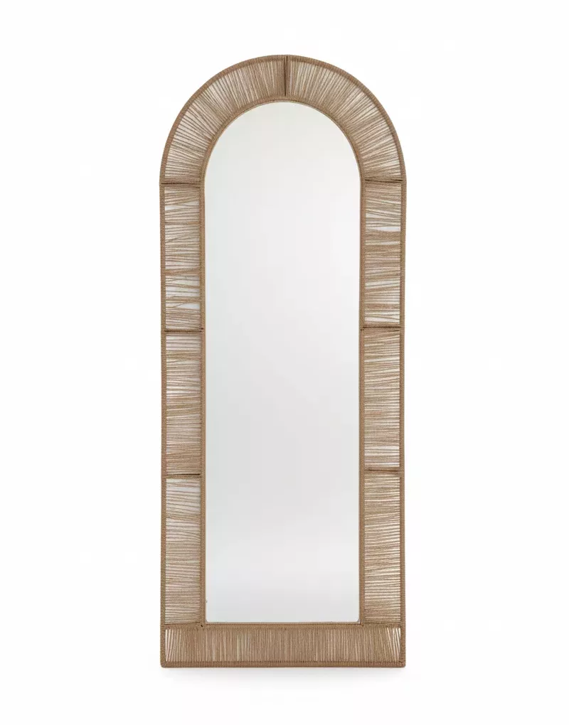 Miroir Psyché en fil de jute – Arche Bohème Chic