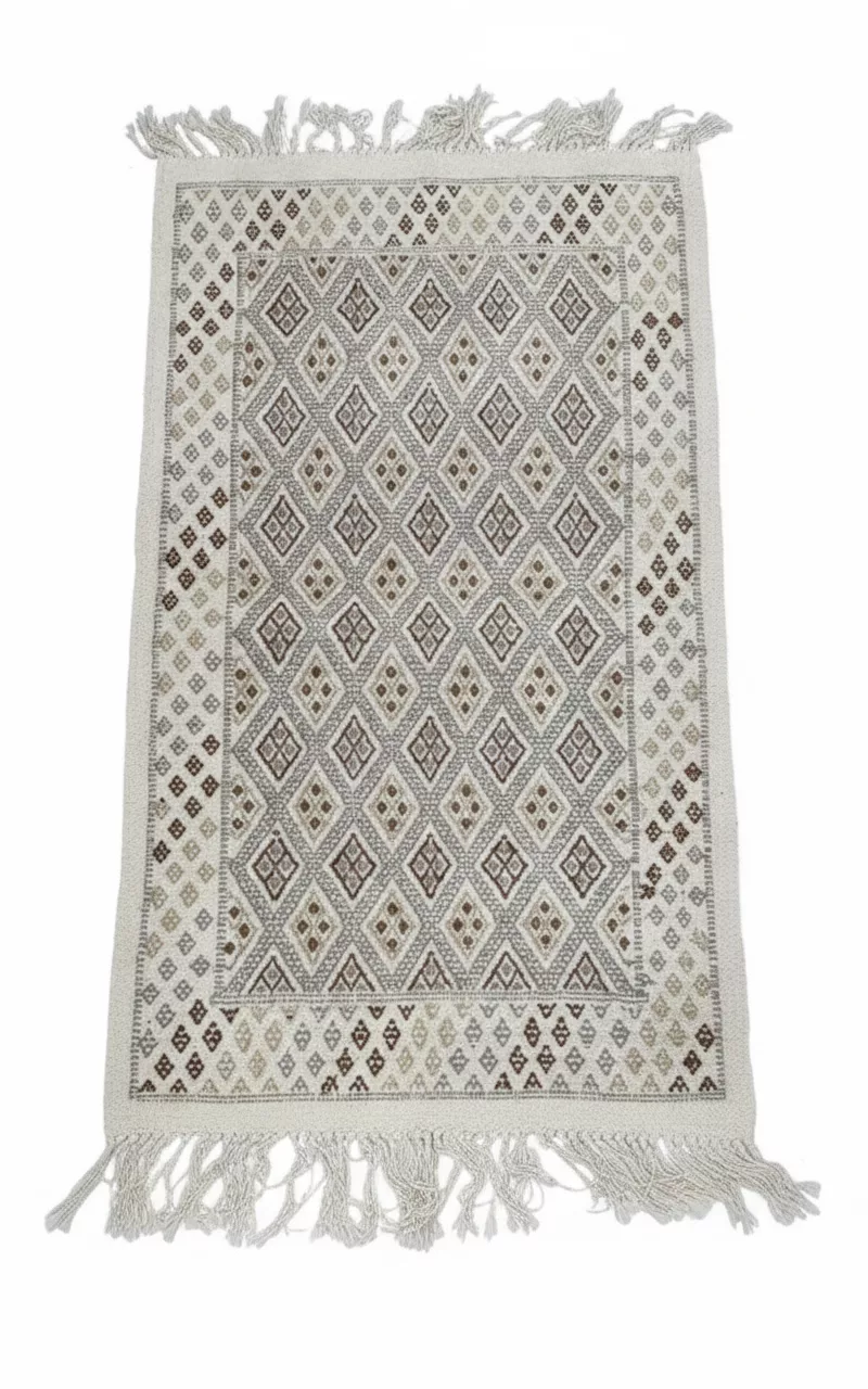 Tapis Berbère Artisanal à Motifs Losanges Tunisie Tapis Berbère Artisanal à Motifs Losanges Tunisie