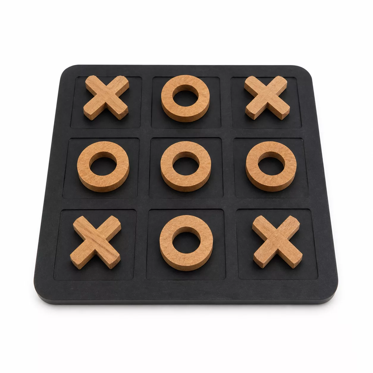 Jeu de morpion en bois design – Objet déco & jeu intemporel