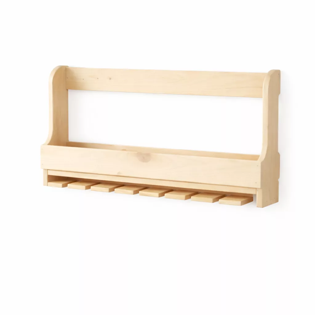 Étagère murale en bois massif – Style rustique