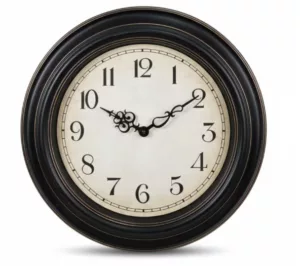 Horloge Murale Classique Noire