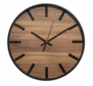 Horloge Murale Design en Bois Naturel