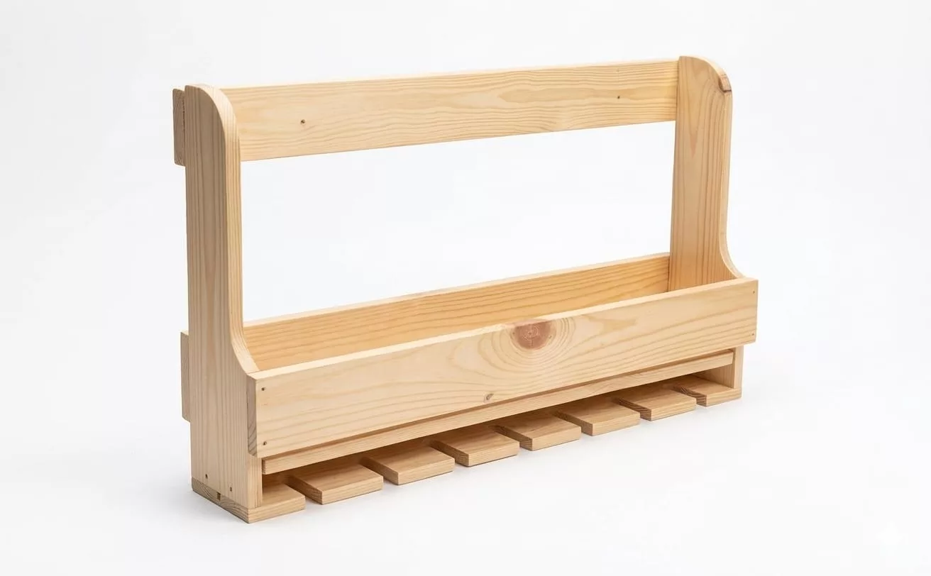 Étagère murale en bois massif