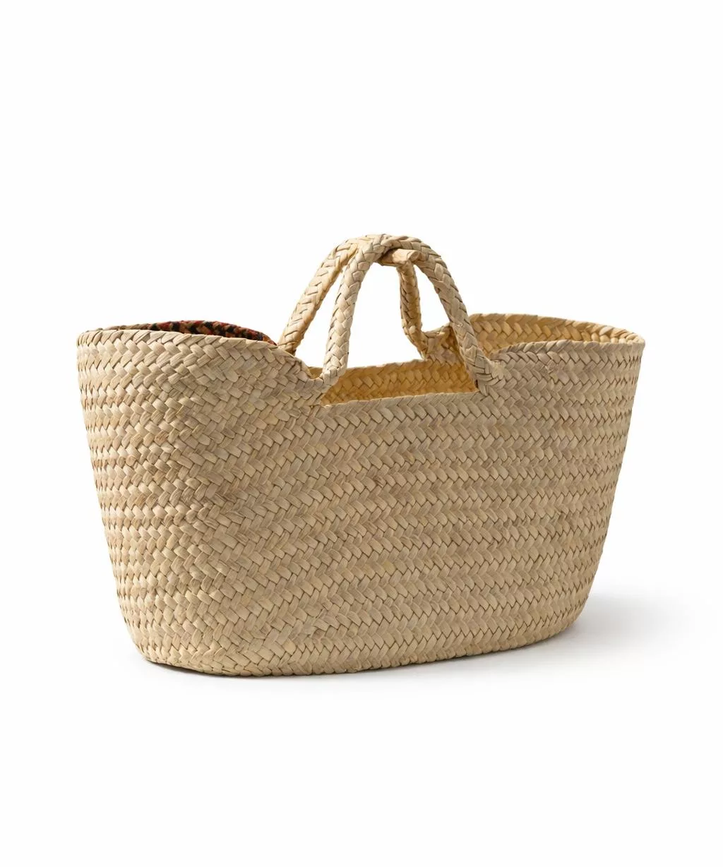 Couffin Artisanal en Fibres Naturelles – Panier Tressé Bohème Chic