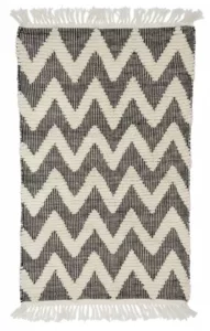 Tapis Scandinave à Chevrons Tuftés