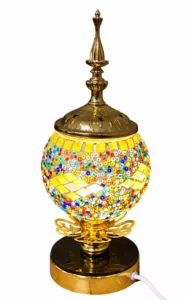 Brûleur d’Encens & Lampe Orientale en Mosaïque Multicolore
