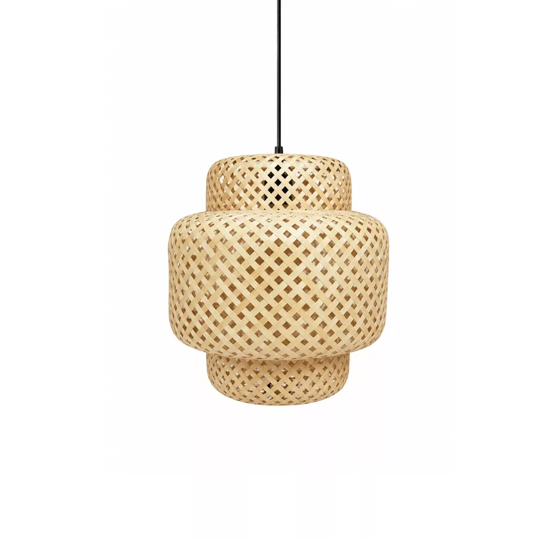 Suspension Bambou Tressée Design – Luminaire Bohème Chic Naturel