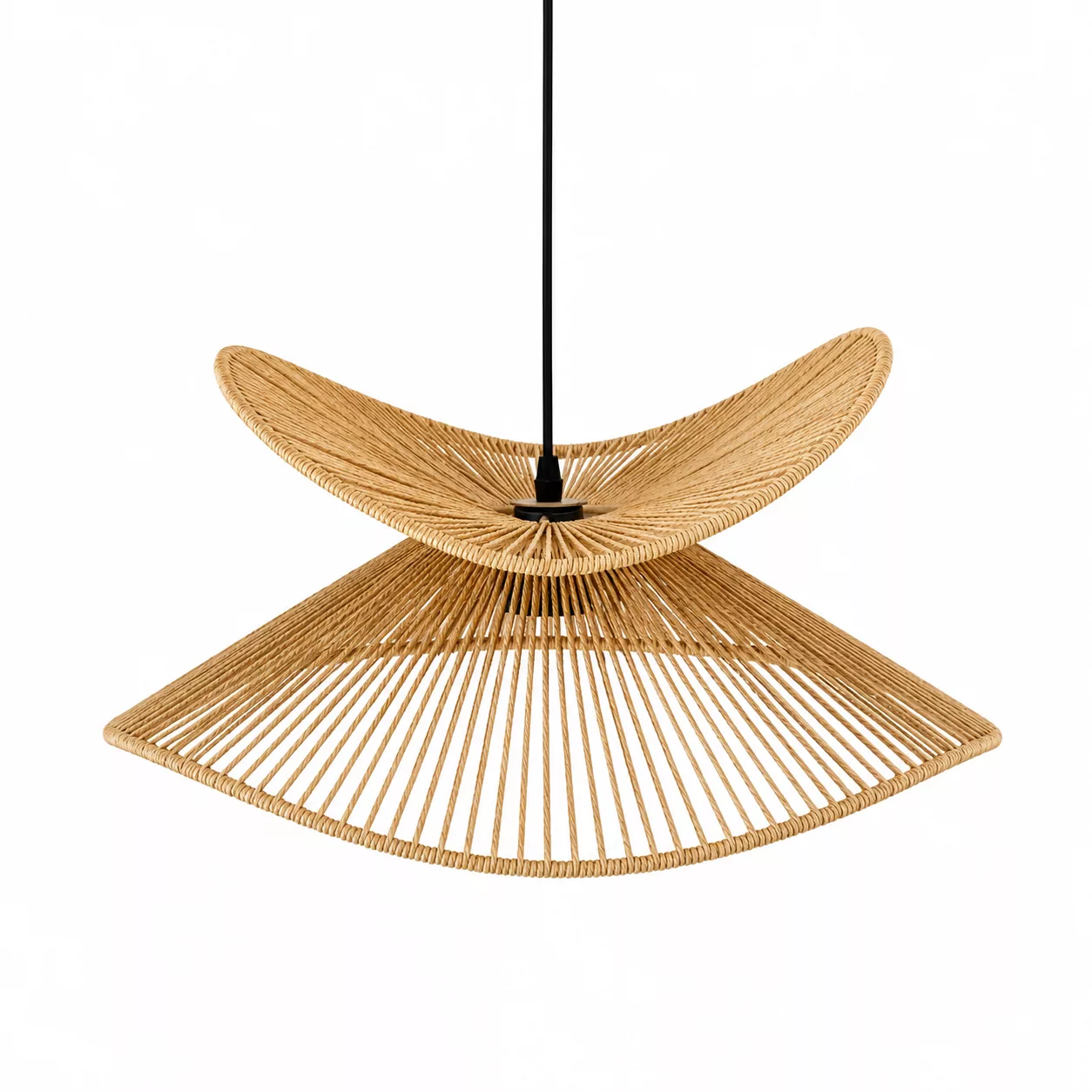 Suspension Design en Corde de coton – Silhouette Ondulée