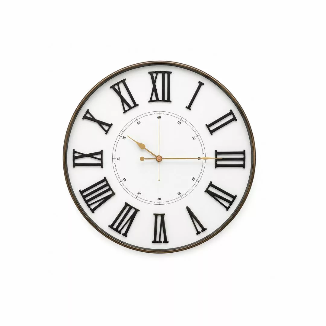 Horloge Murale Industrielle – Design Vintage - Ø60 cm