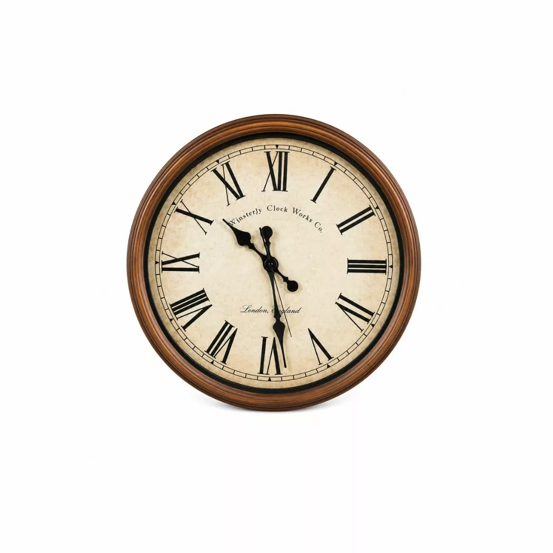 Horloge Murale Vintage Style Gare Anglaise – Ø 50 cm