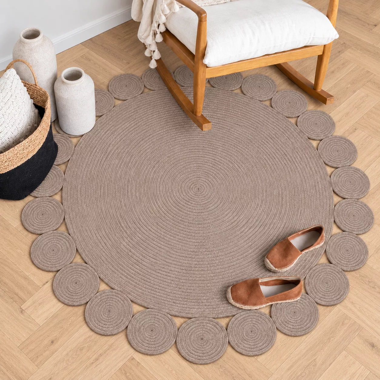 Parquet en chêne clair à chevrons (3)