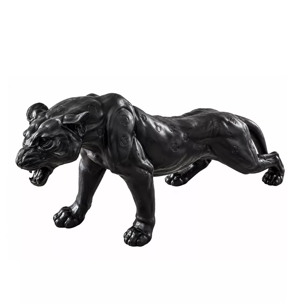 Sculpture Panthère Noire Design – Statue Décorative Moderne